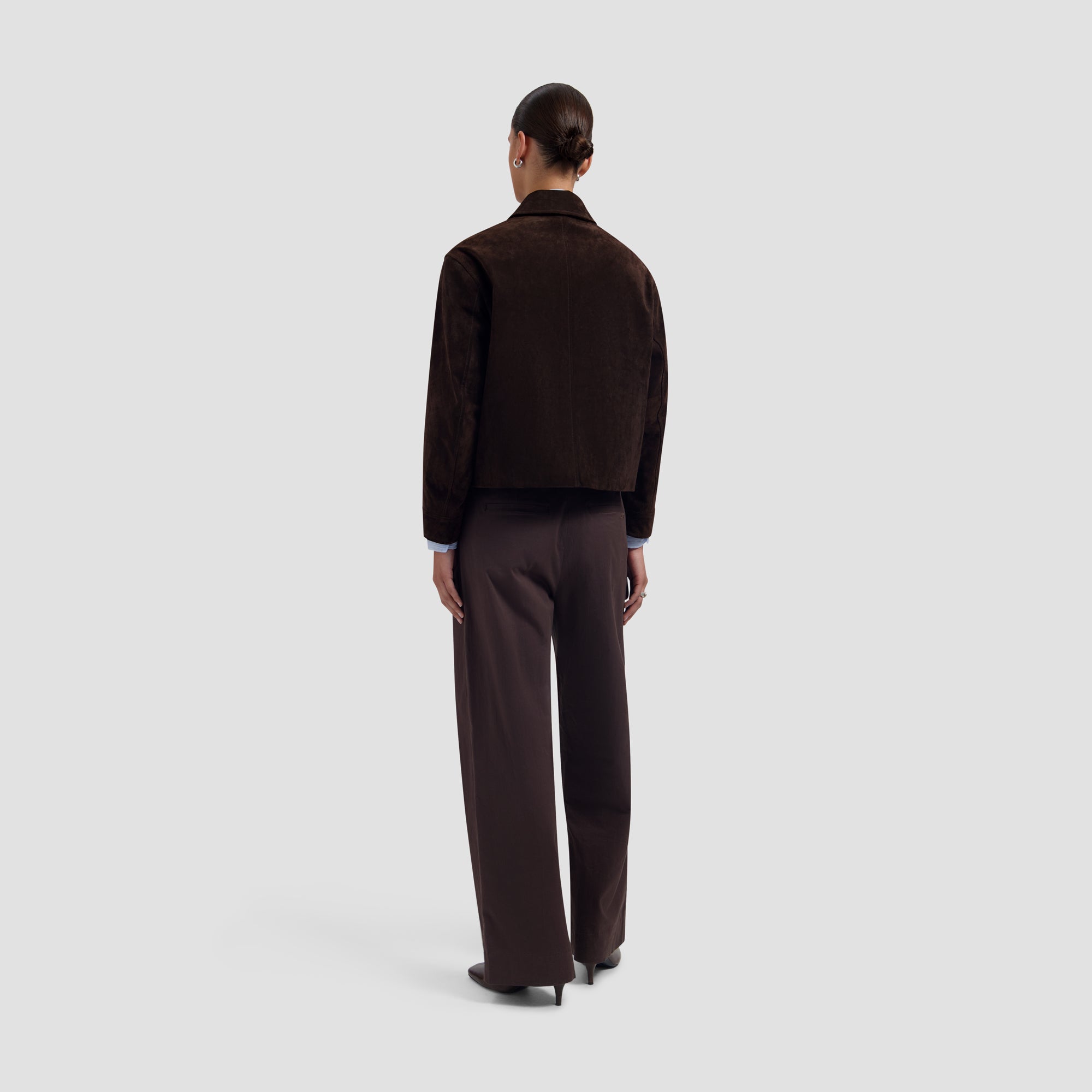 Suede Jacket - Chocolate Plum