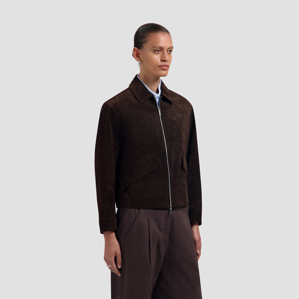 SUEDE JACKET | CHOCOLATE PLUM