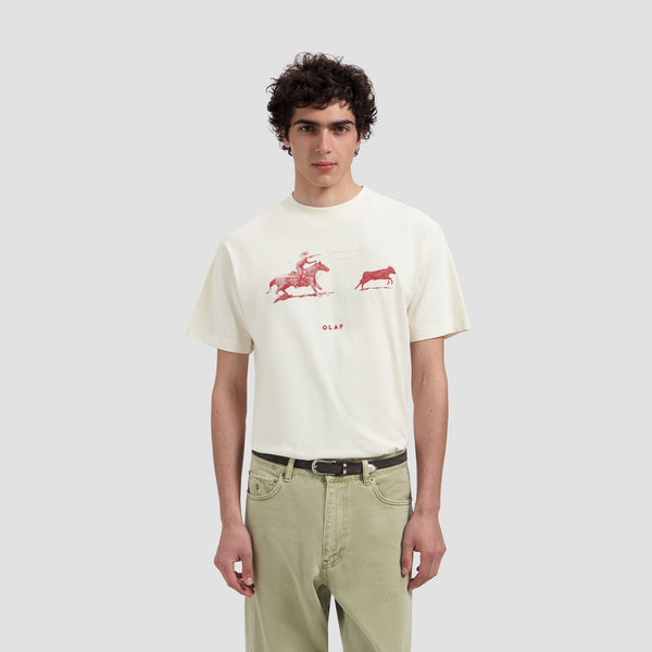 Cowboy Bull Tee - Off-White