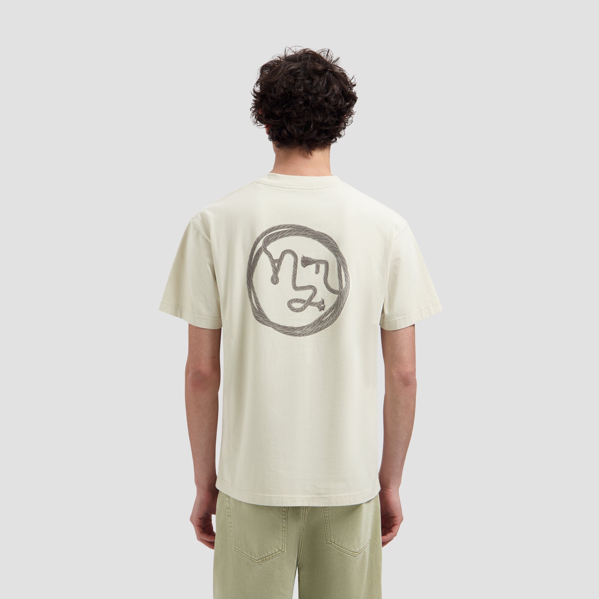 Lasso Face Tee - Ancient Scroll