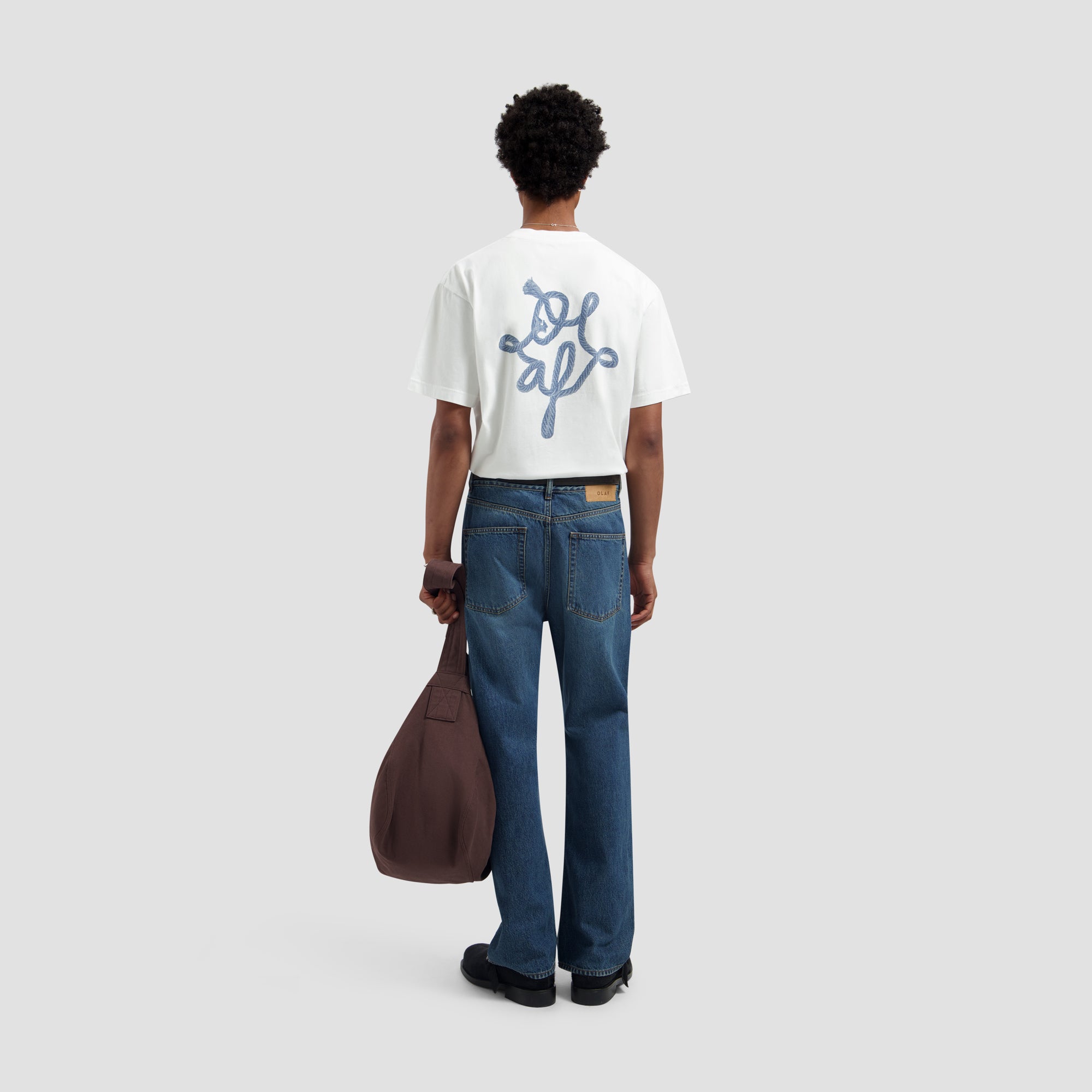 Lasso Monogram Tee - Optical White