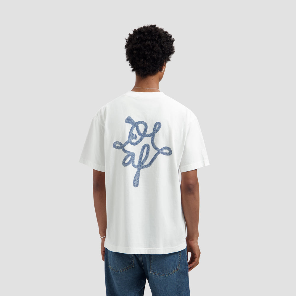 LASSO MONOGRAM TEE | OPTICAL WHITE