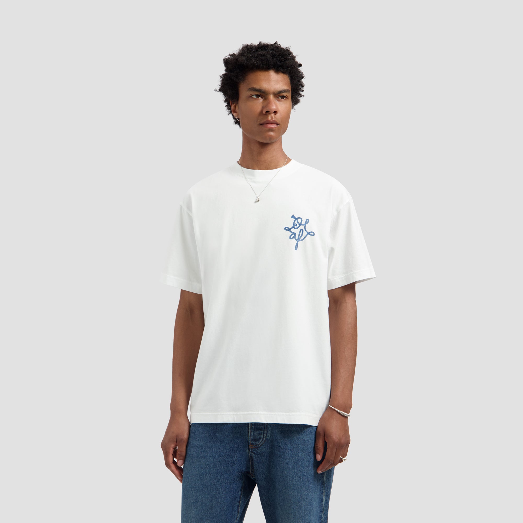 Lasso Monogram Tee - Optical White