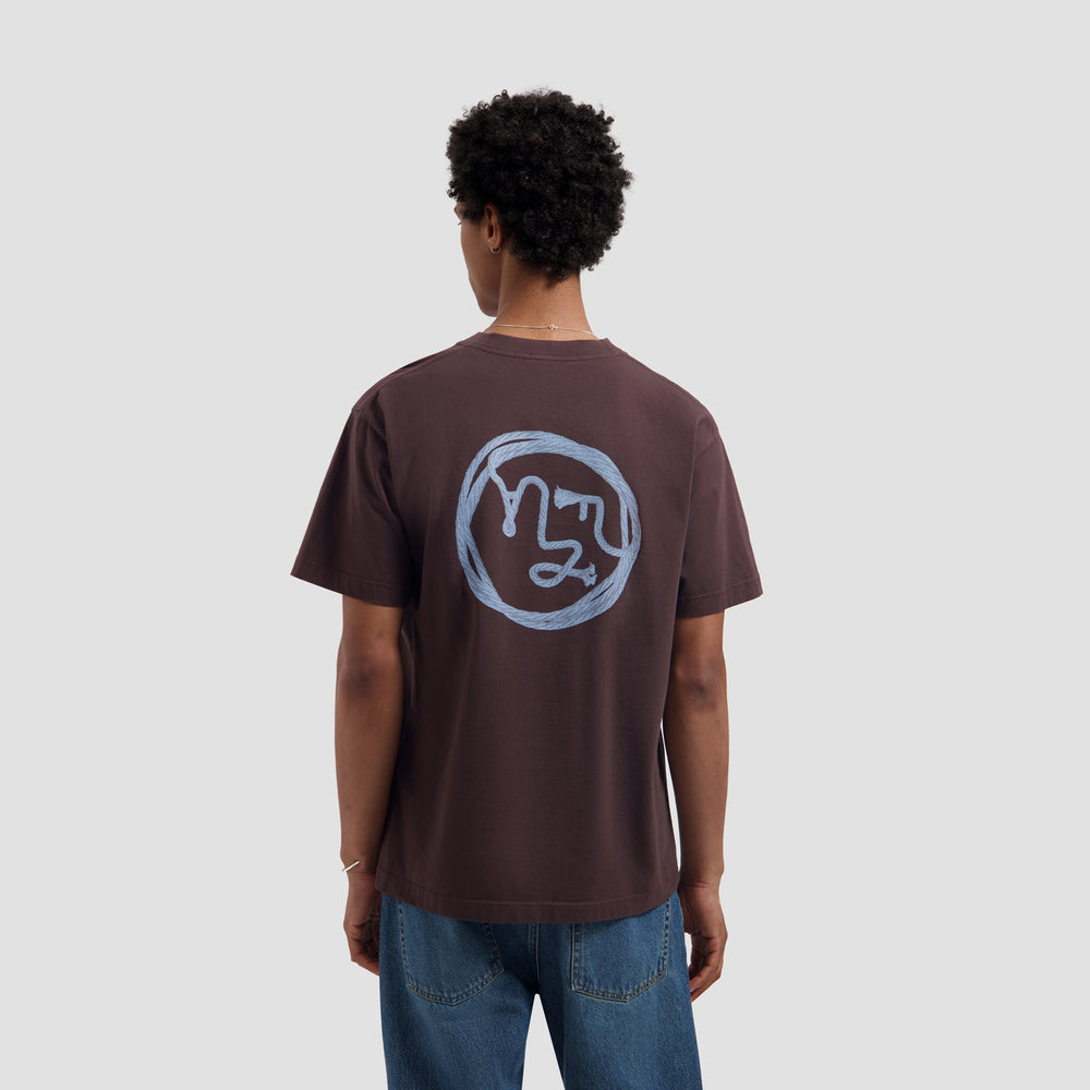 Lasso Face Tee - Chocolate Plum