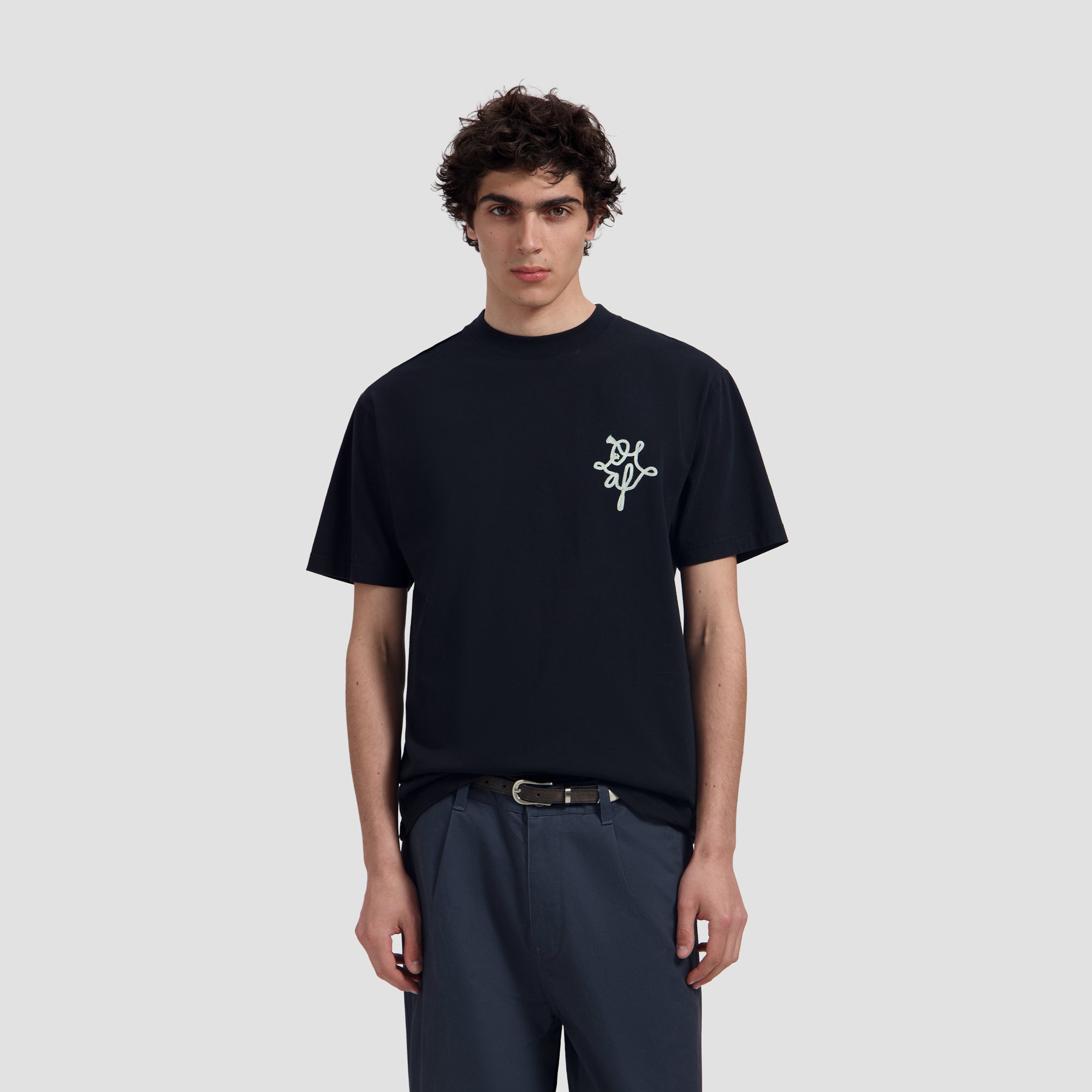 Lasso Monogram Tee - Black