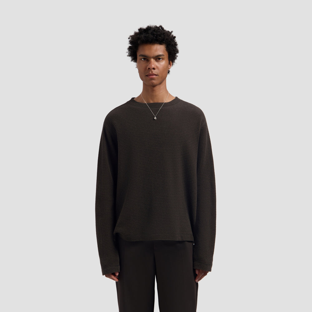 WAFFLE CREWNECK | CHOCOLATE PLUM