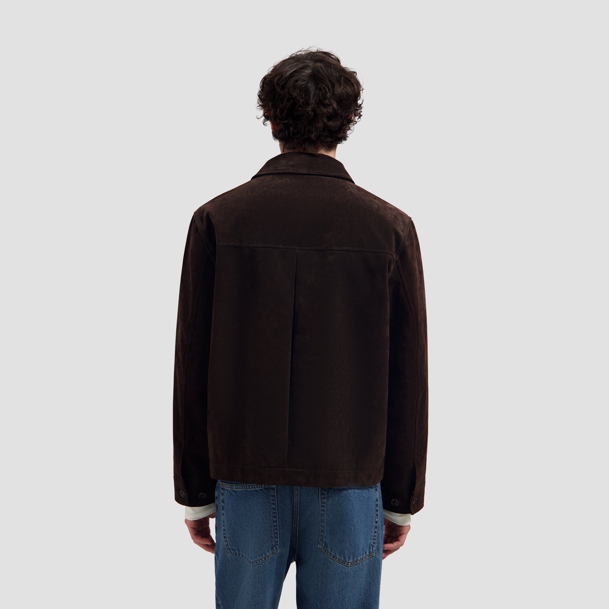 Suede Jacket - Chocolate Plum