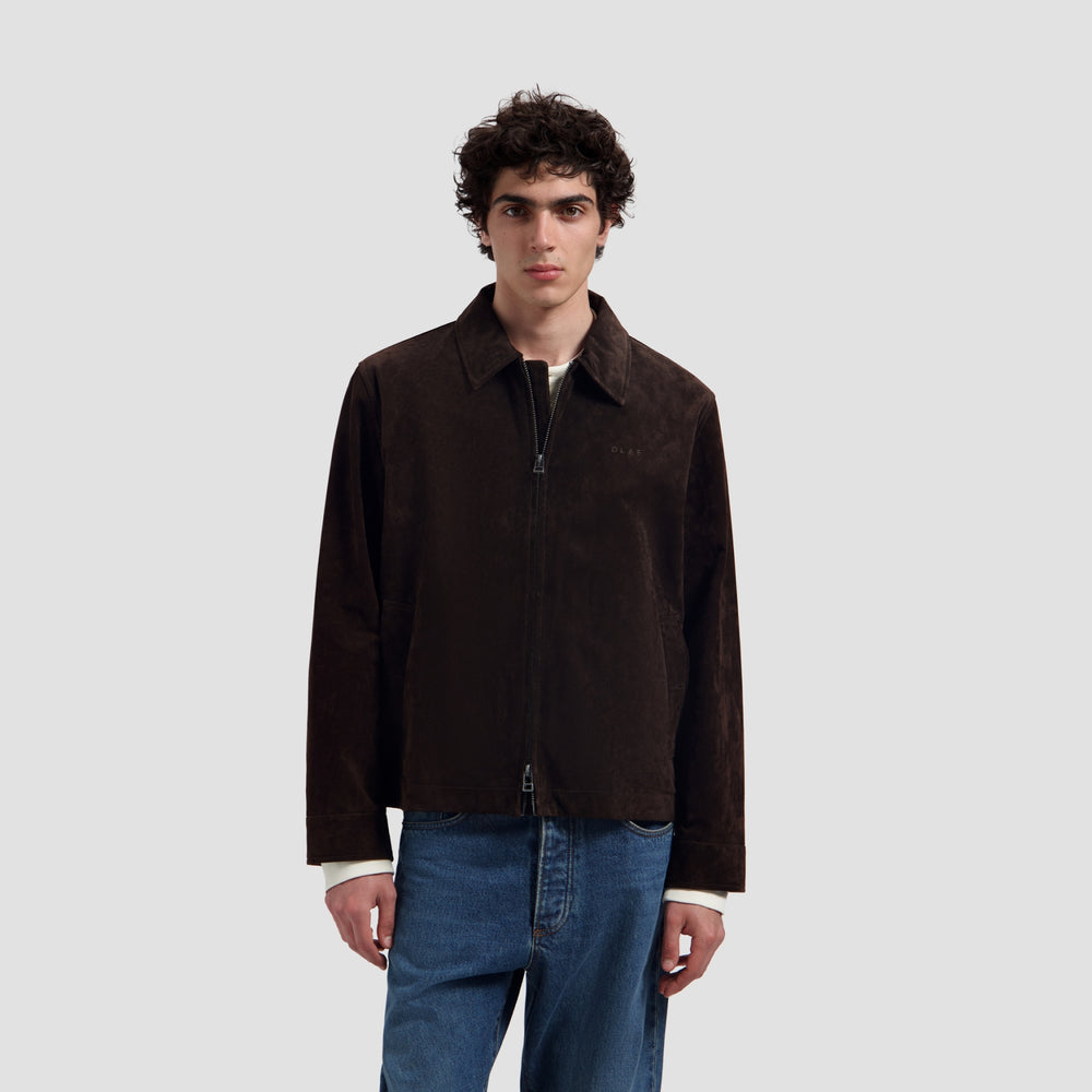 SUEDE JACKET | CHOCOLATE PLUM