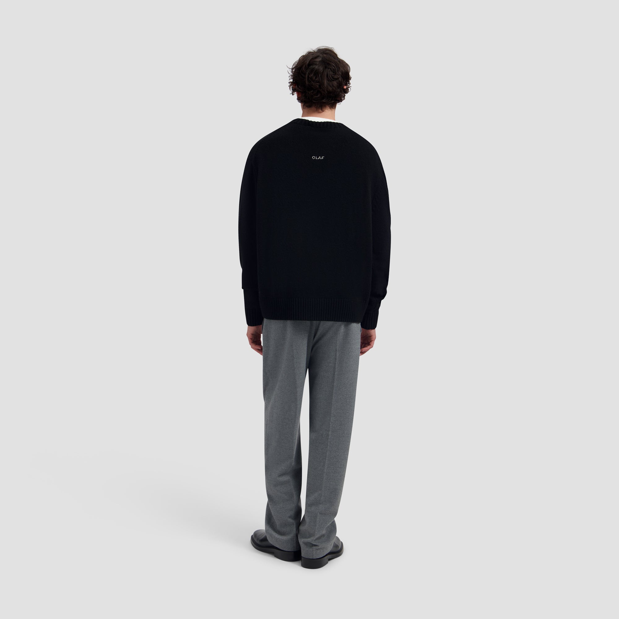 Essential Knitted Crewneck - Black