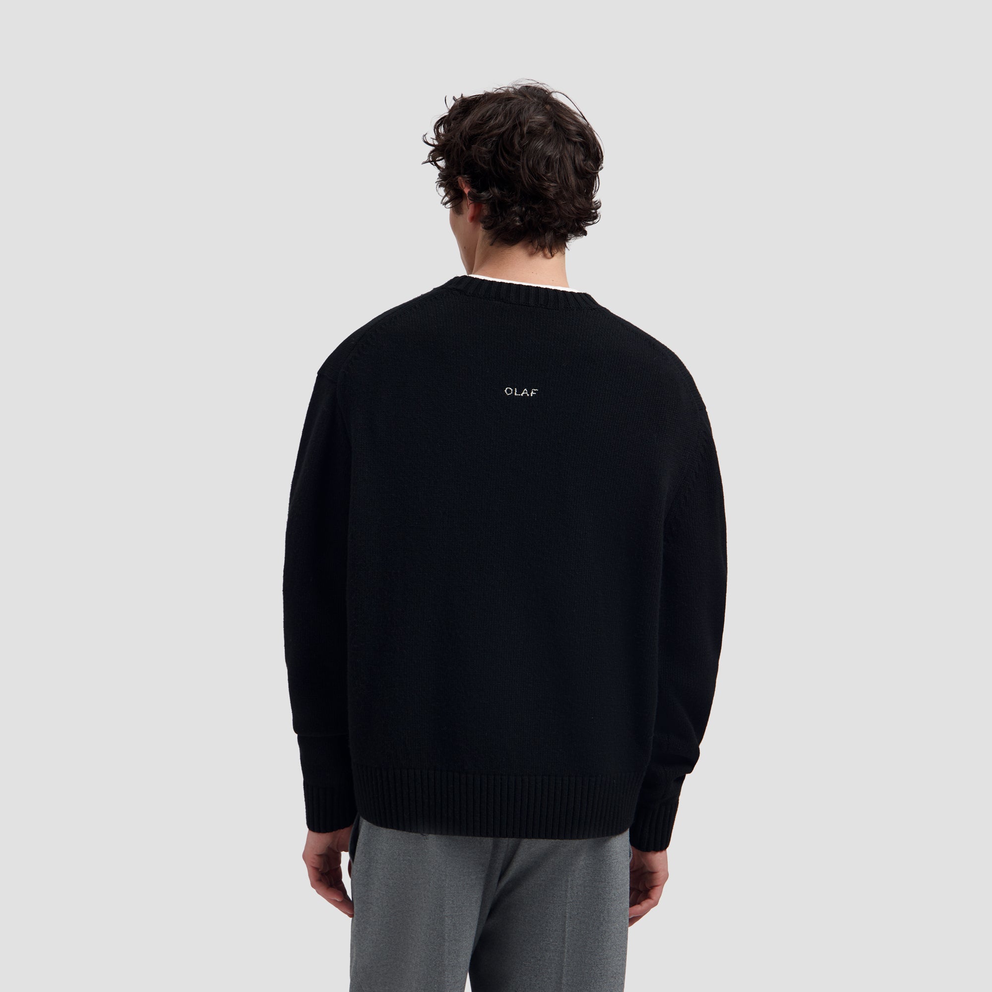 Essential Knitted Crewneck - Black