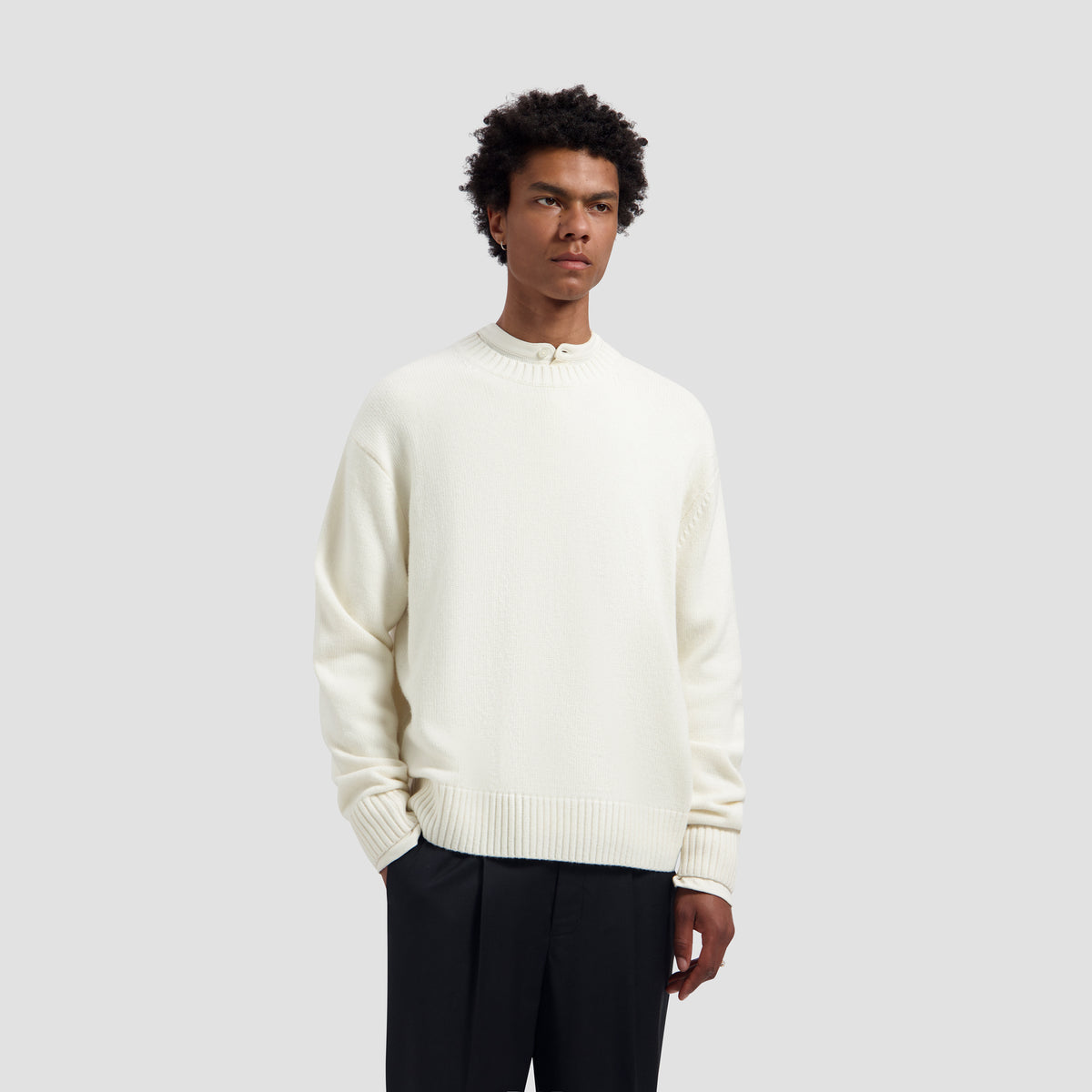 Essential Knitted Crewneck - Off White