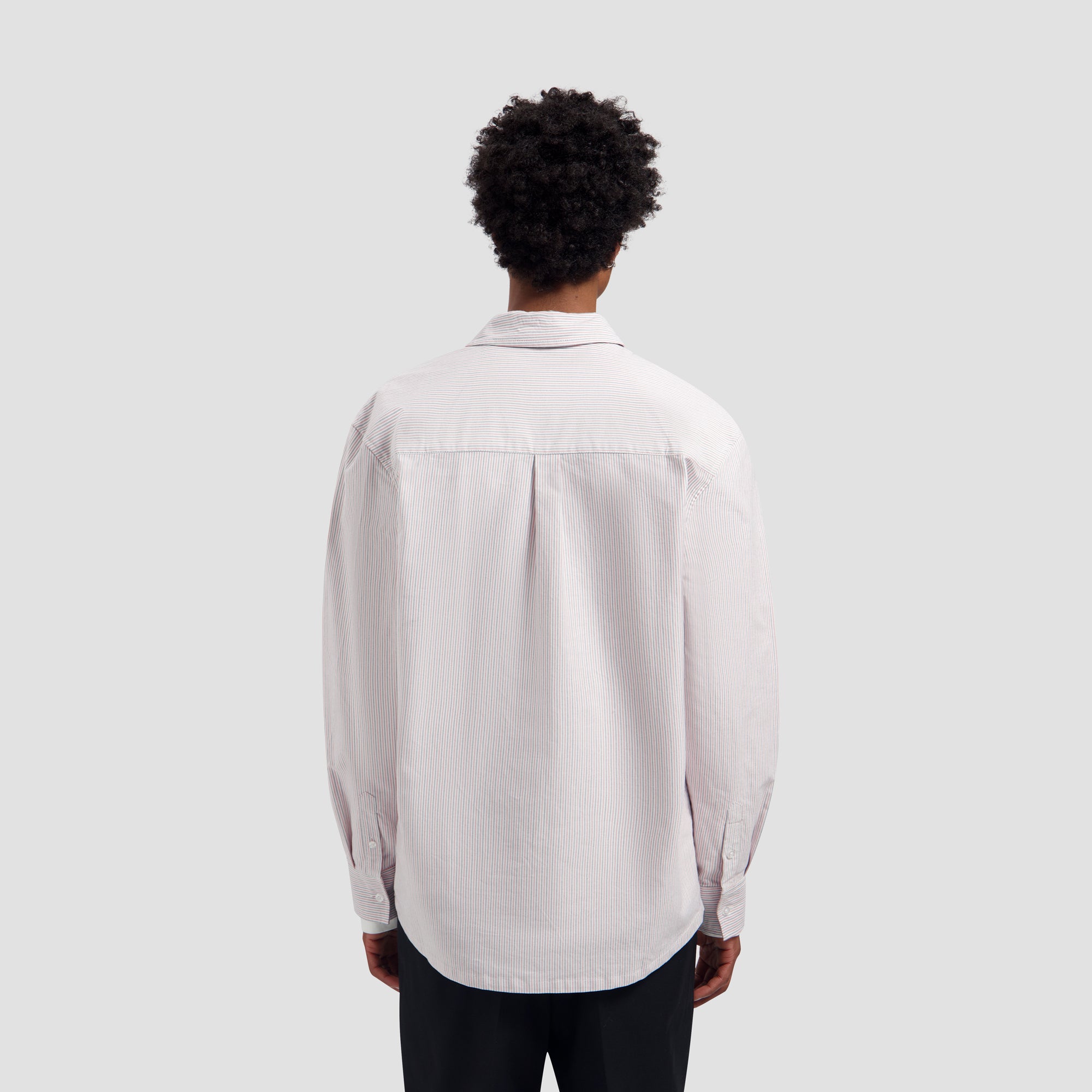 Oxford Relaxed Shirt - White/Adrenaline Rush