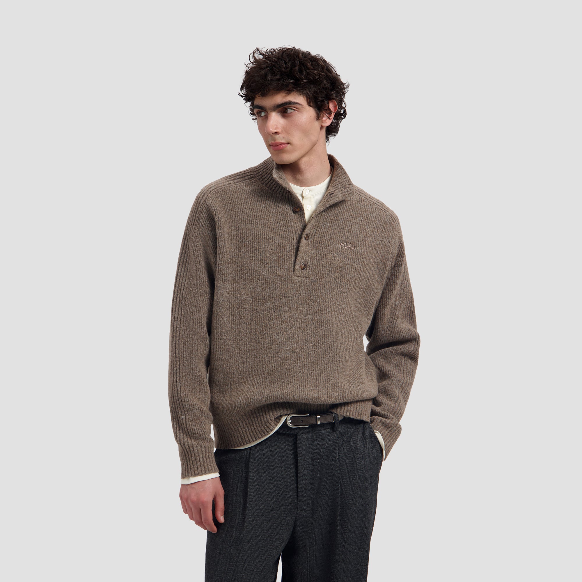 Knitted Mock Neck - Treehouse