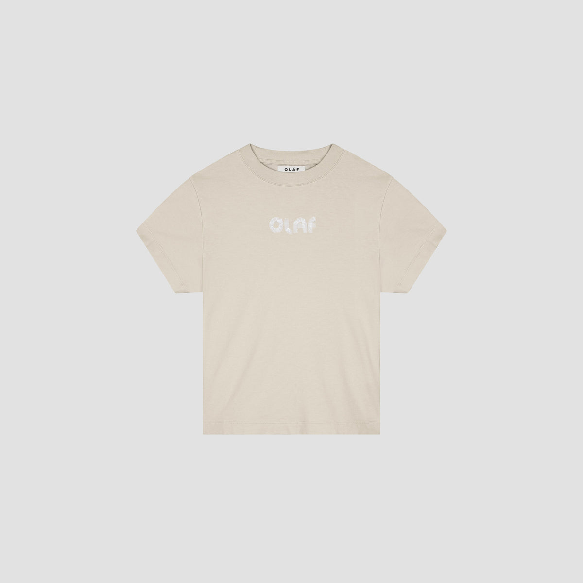 OLAF TAPE BABY TEE | CEMENT