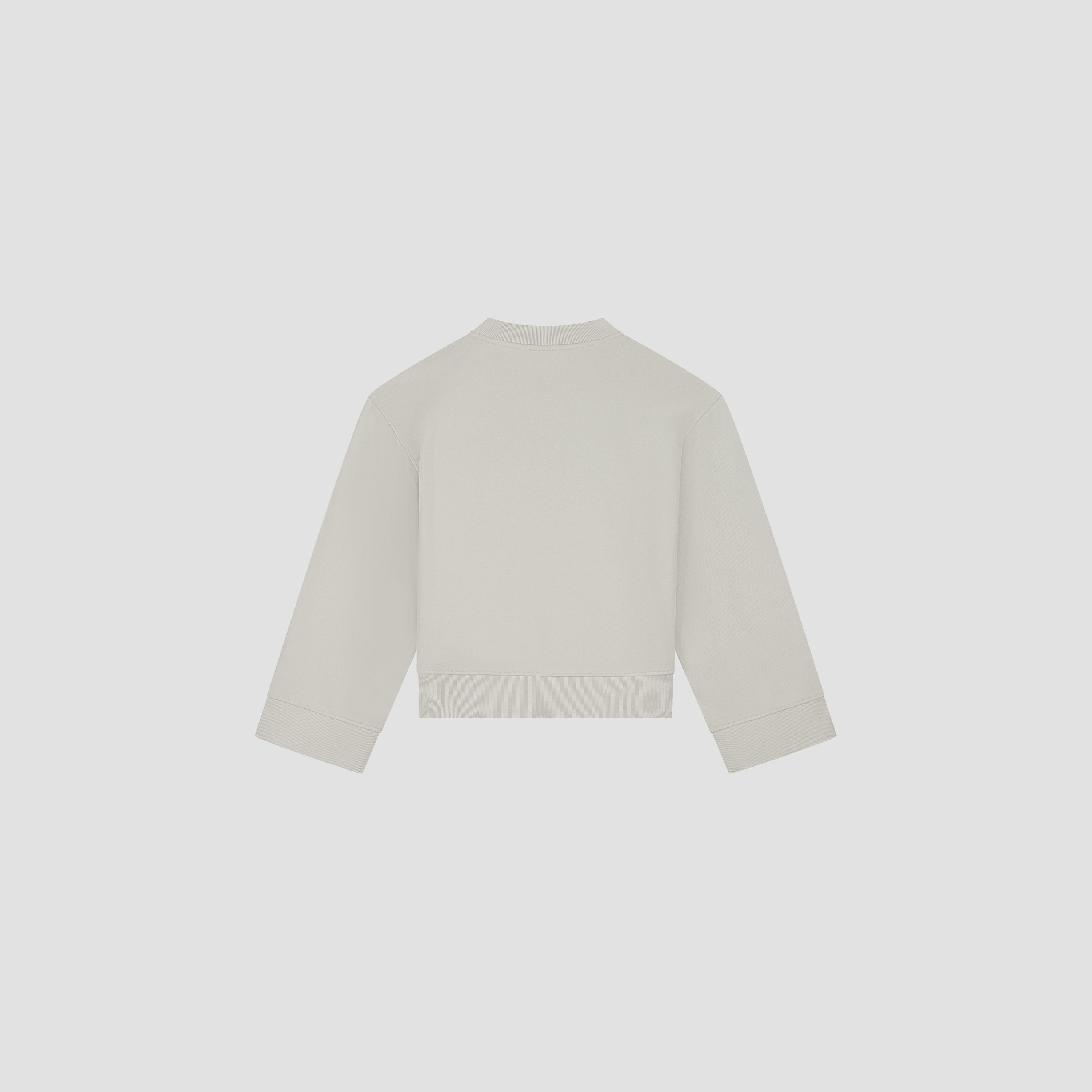 Brushstroke Graphic Crewneck - Cement
