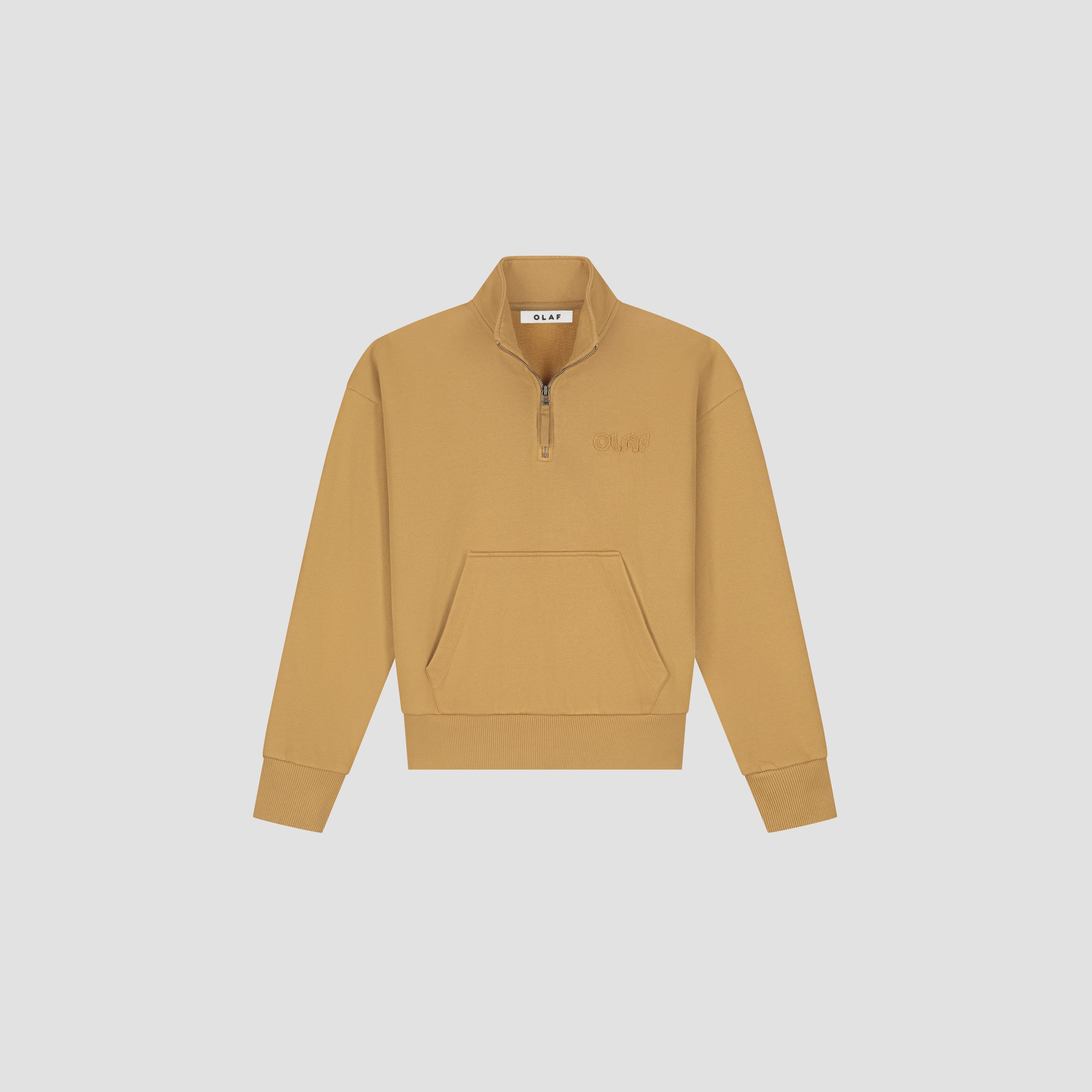 Retro Logo Half Zip Sweat - Medal Bronze