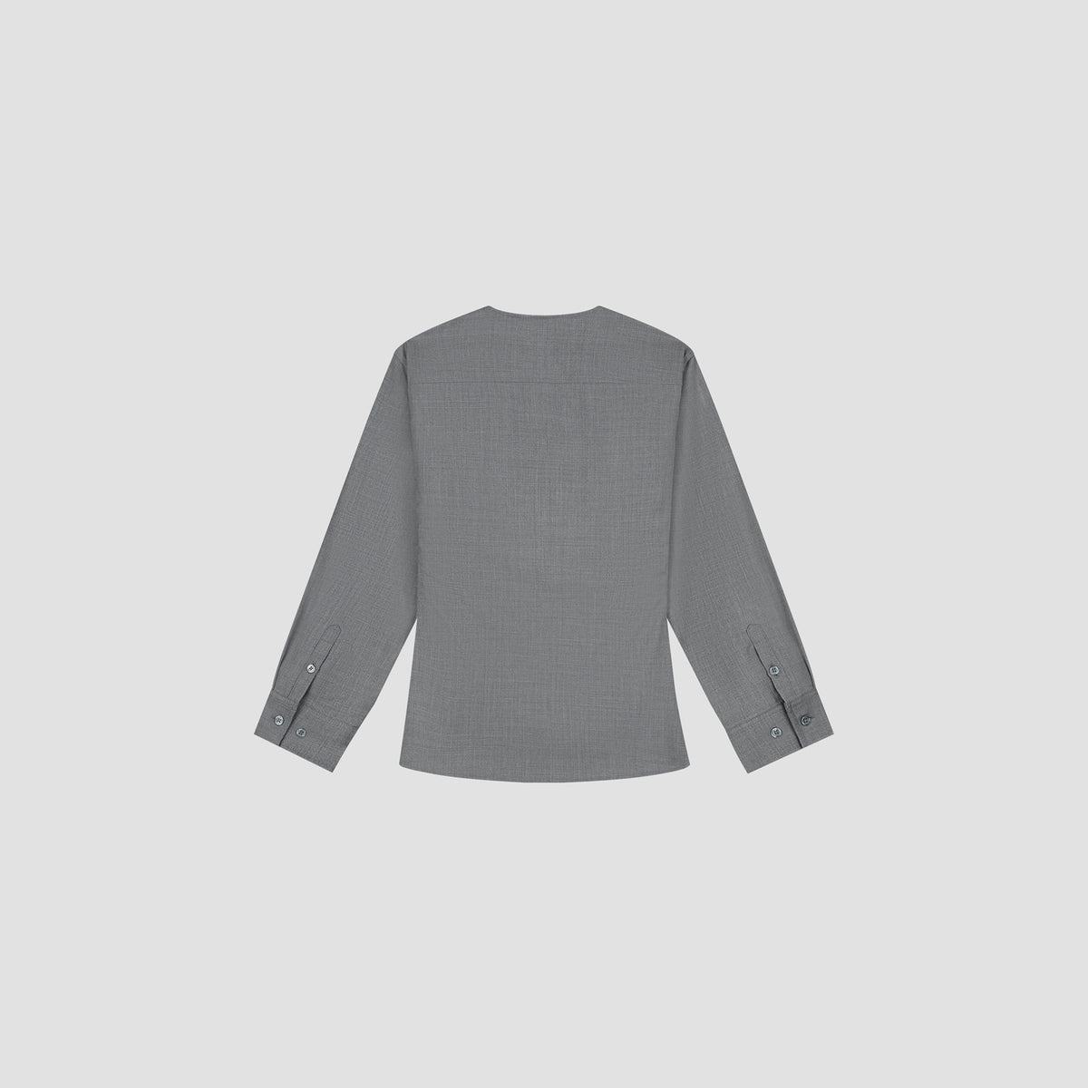 WOOL FITTED SHIRT | SHARKSKIN