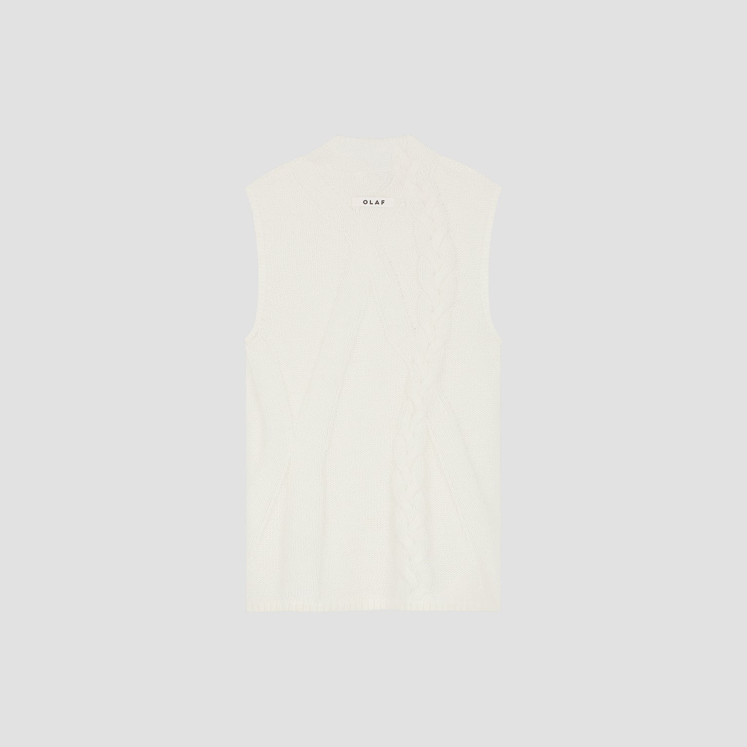 Cable Sleeveless Knit - Off White