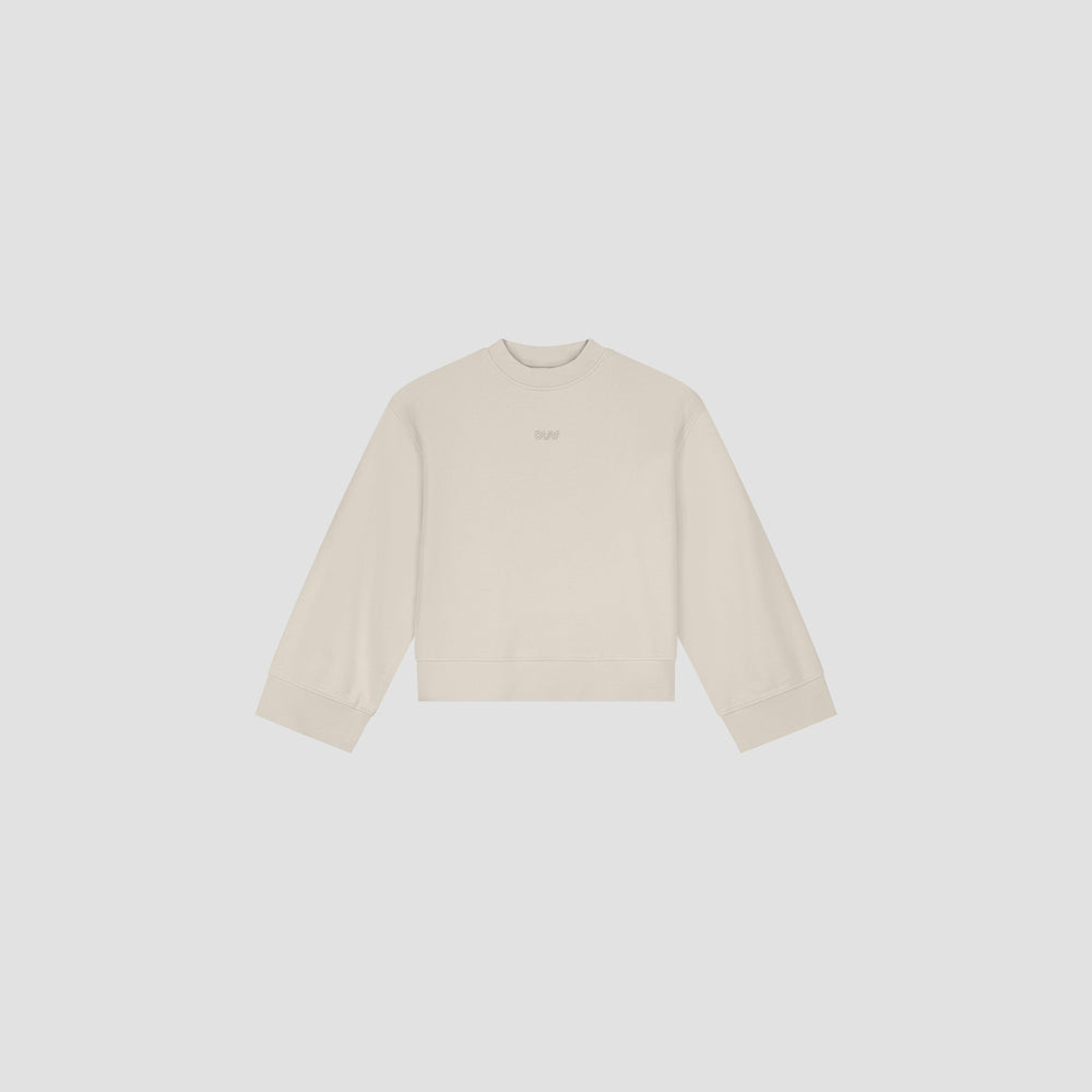RETRO LOGO CREWNECK | CEMENT