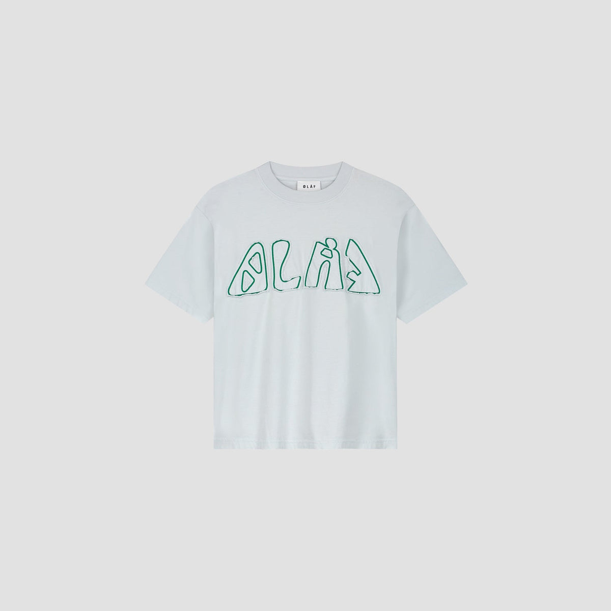 OLAF WMN CROPPED RACING TEE | ICE BLUE