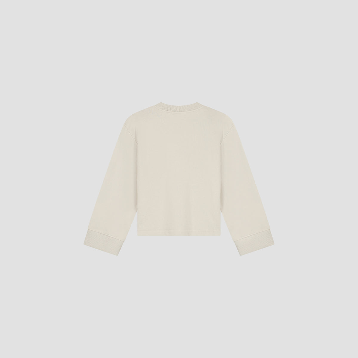 DOTTED MONOGRAM CREWNECK | CEMENT