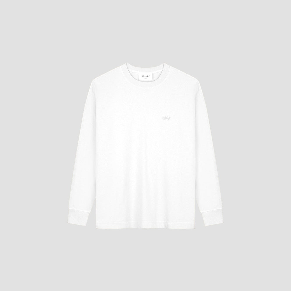 SIGNATURE LS TEE | OPTICAL WHITE